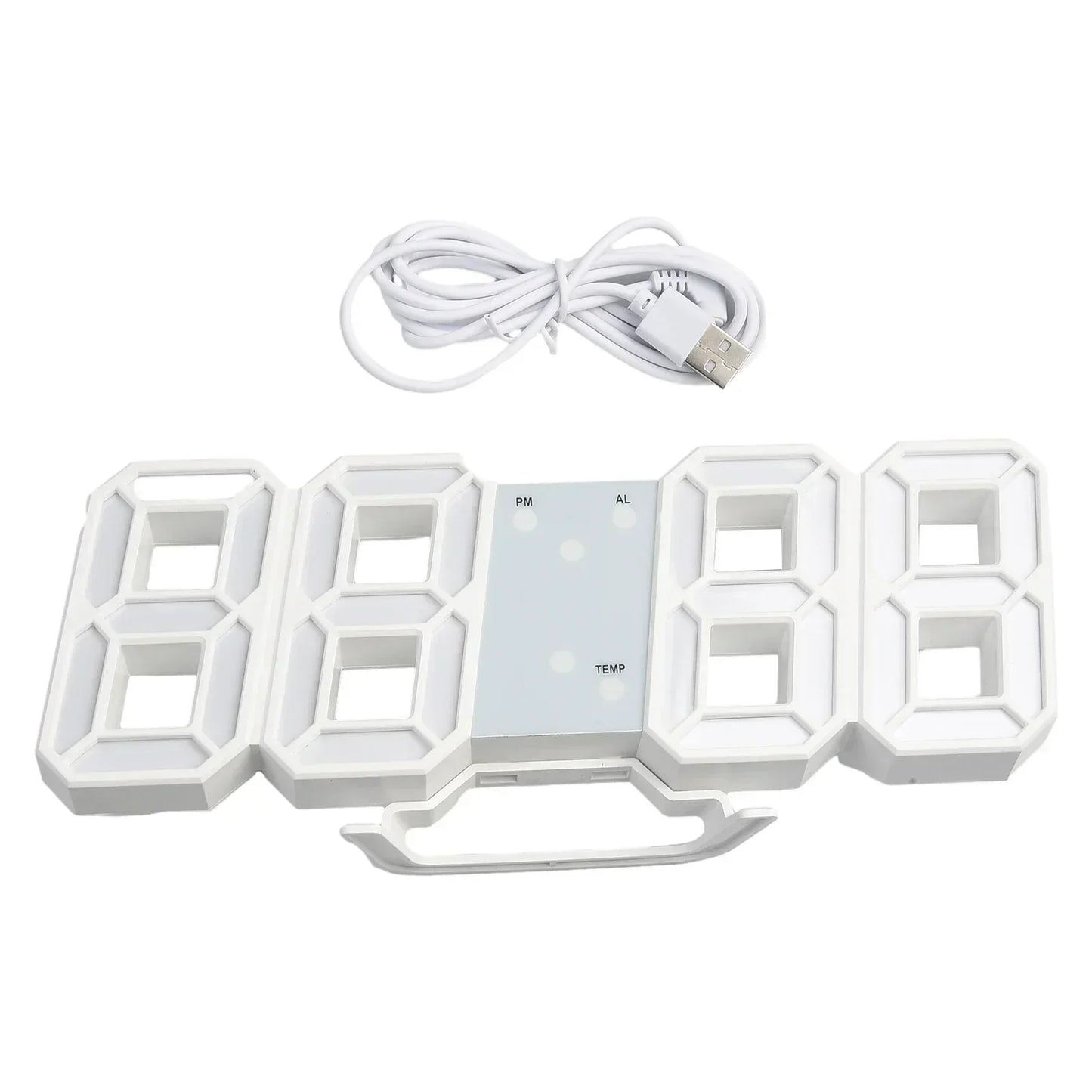 Glowdigit™ 3D LED Wall Clock – Modern Time, Bold Style