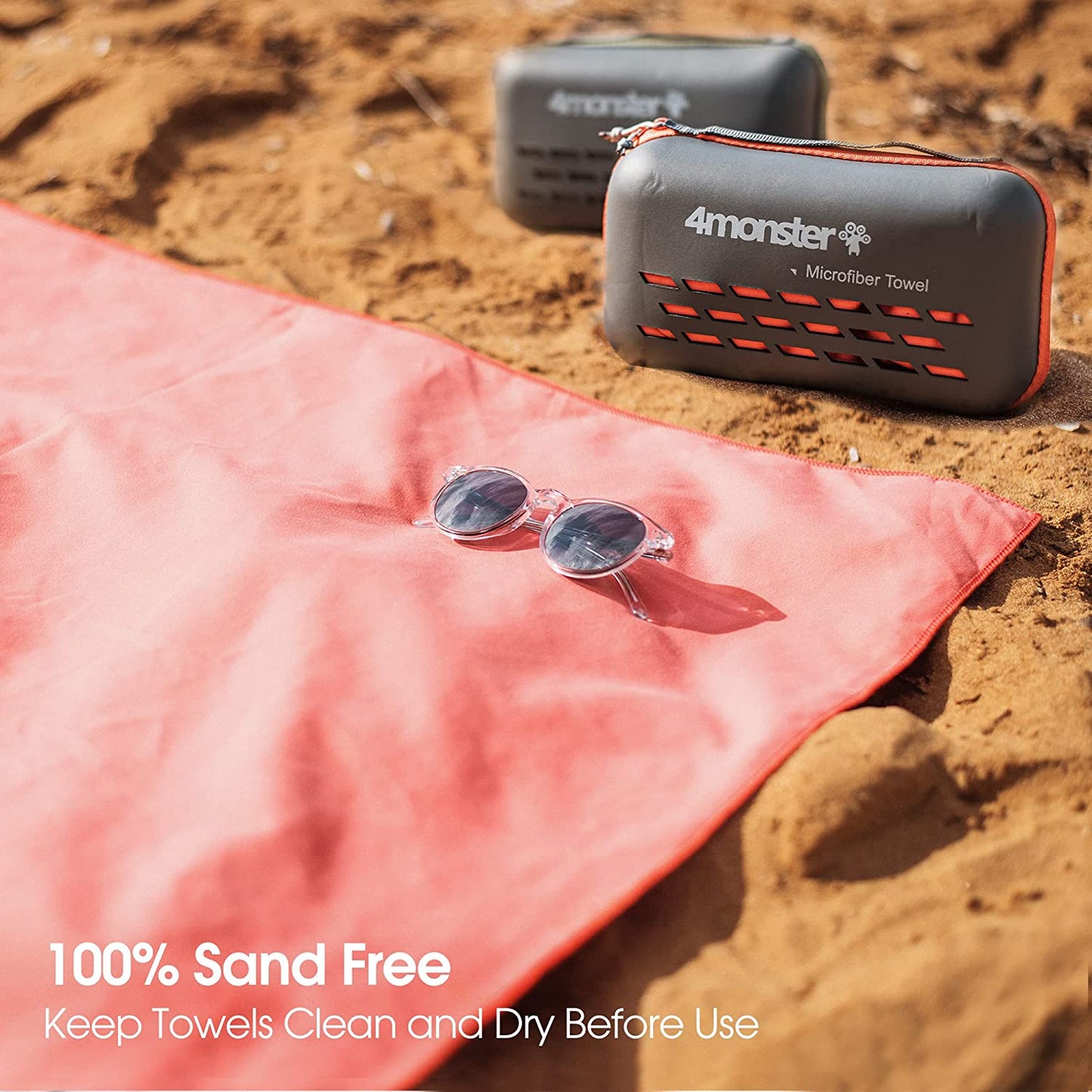 Camping Towels Super Absorbent, Fast Drying Microfiber Travel Towel, Quick Dry Ultra Soft Compact Gym Towel for Swimming Beach Hiking Yoga Travel Sports Backpack (20.00" X 12.00", Purple)