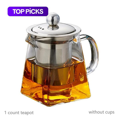 Glass Teapot Set