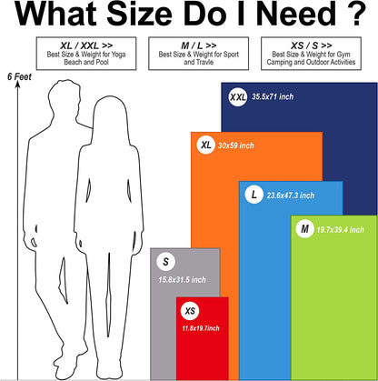 Camping Towels Super Absorbent, Fast Drying Microfiber Travel Towel, Quick Dry Ultra Soft Compact Gym Towel for Swimming Beach Hiking Yoga Travel Sports Backpack (20.00" X 12.00", Purple)