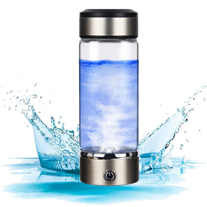 Hydrogen Water Bottle, Portable Hydrogen Water Generator,Water Purifier,Hydrogen Water Ionizer Machine, Hydrogen Water Bottle Generator USB Portable Hydrogen Water Maker Machine 360Ml